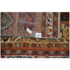 Tapis Persan Vintage Patchwork Noué à la Main Rayé