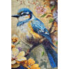Tapis persan figuratif noué à la main de Tabriz représentant un oiseau et des fleurs