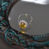 Bague en Citrine Jaune en Argent pour Femme Samin