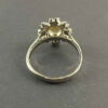 Bague en Citrine Jaune en Argent pour Femme Fleur
