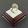 Bague en Citrine Jaune en Argent pour Femme Fleur