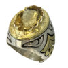 Bague en Citrine Jaune Persane en Argent pour Homme Aref