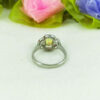 Bague en Citrine Jaune en Argent pour Femme Mastaneh