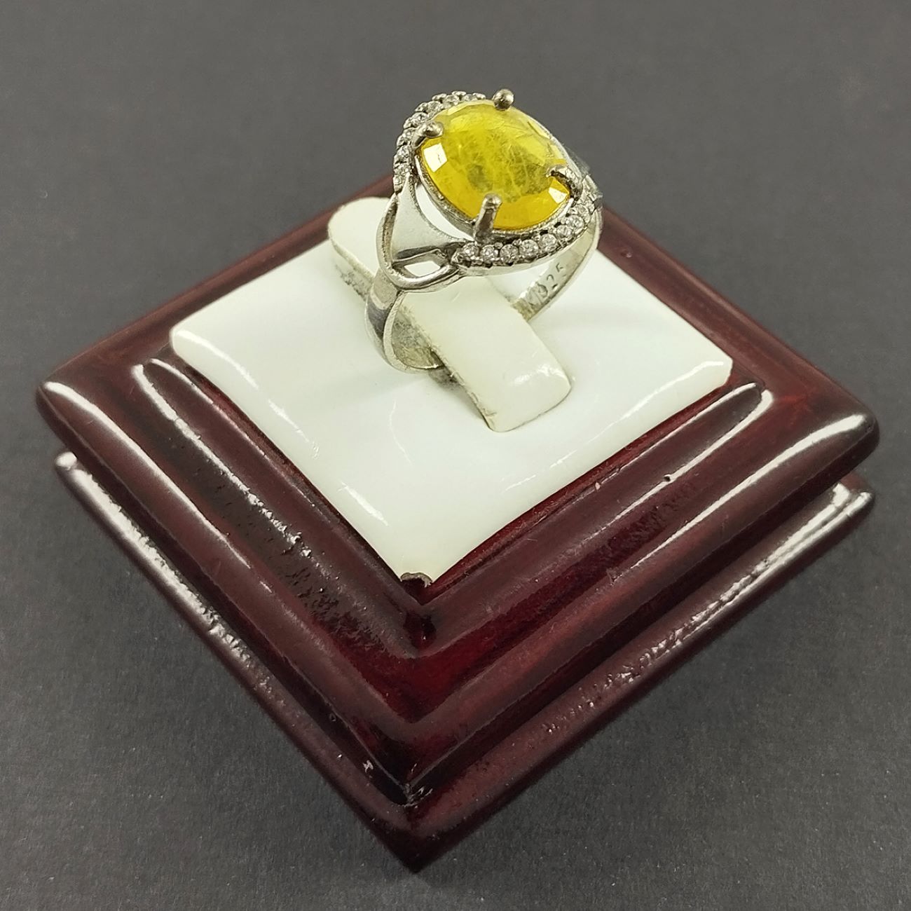 Bague en Citrine Jaune en Argent pour Femme Farideh