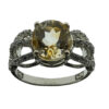 Bague en Citrine Jaune en Argent pour Femme Gelareh
