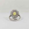 Bague en Citrine Jaune en Argent pour Femme Khorshid