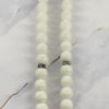 Chapelet islamique en agate blanche avec 33 perles