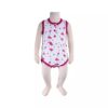 Body sans manches à fleurs rose pour fille bébé