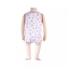 Body sans manches à fleurs rose pour fille bébé