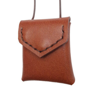 Pochette Taweez pour le cou – Amulette en cuir véritable – Asrin