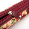 Trousse à crayons design floral avec fermeture éclair petite taille
