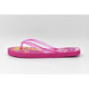 Tongs duveteuses pour femmes rose