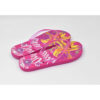 Tongs duveteuses pour femmes rose