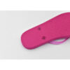 Tongs duveteuses pour femmes rose