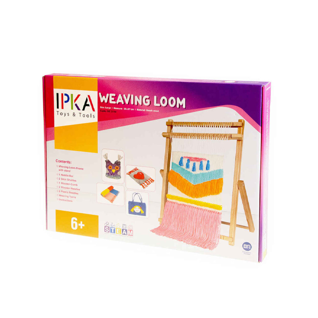 Jouet éducatif de tissage de tapis persan avec métier à tisser