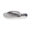 Tongs de plage pour hommes blanc et gris