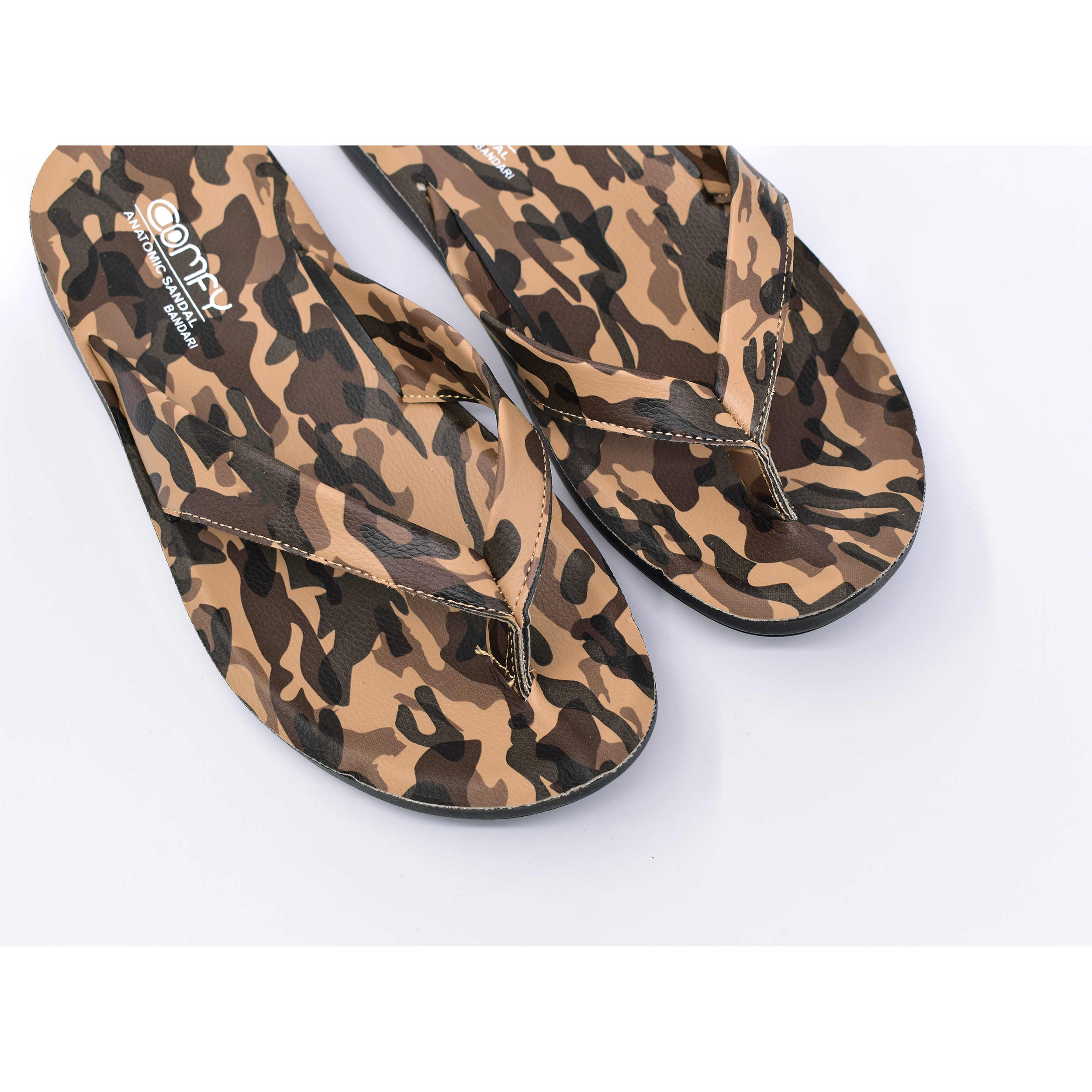Tongs pour hommes avec motif camouflage