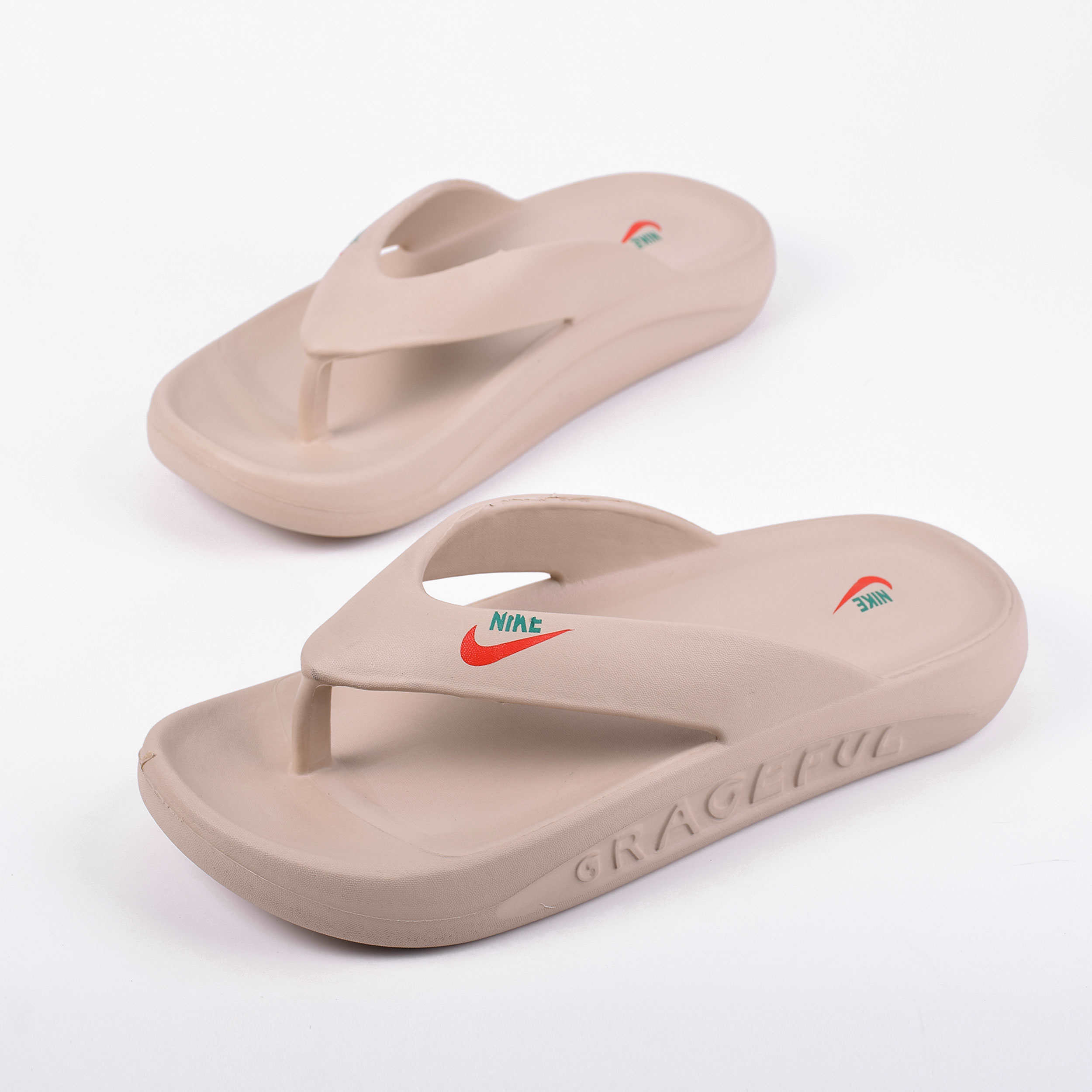 Tongs pour hommes antidérapantes rose clair