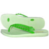 Tongs pour femmes et plage vert clair