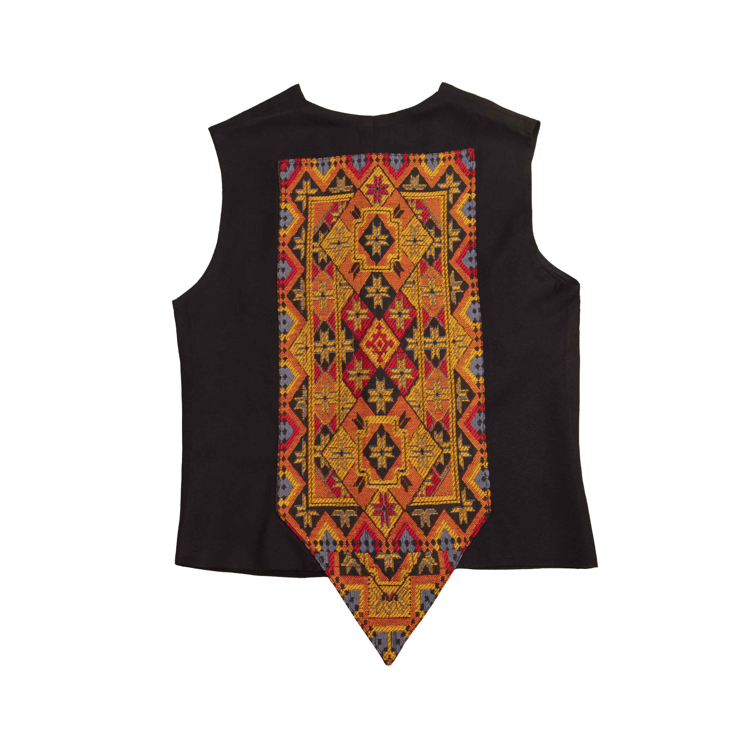 Gilet brodé pour femme avec motif Balochi, toutes saisons
