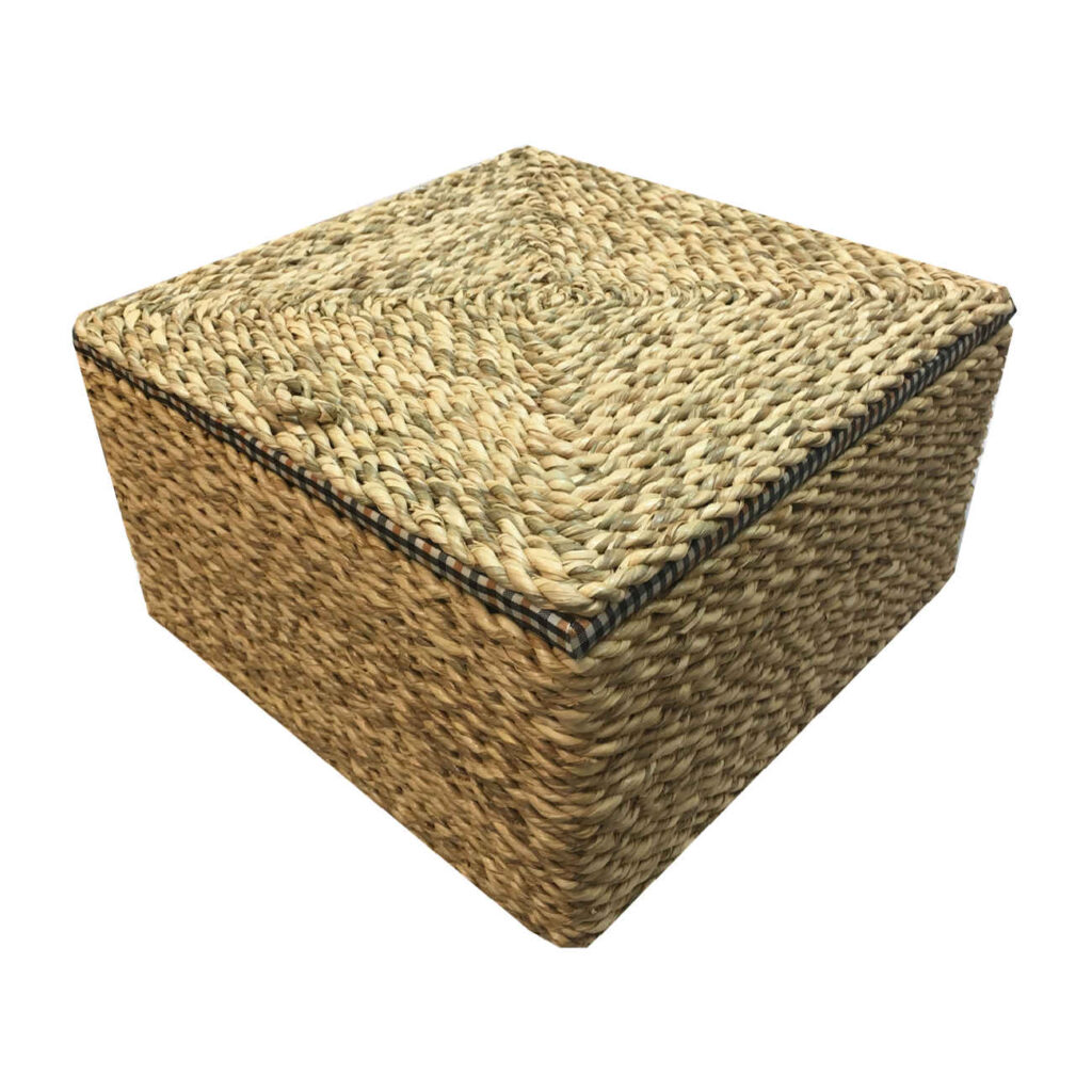 Panier tissé à la main avec couvercle, modèle Kamelia