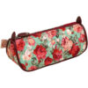 Trousse à crayons zippée en tissu lavable à motif floral