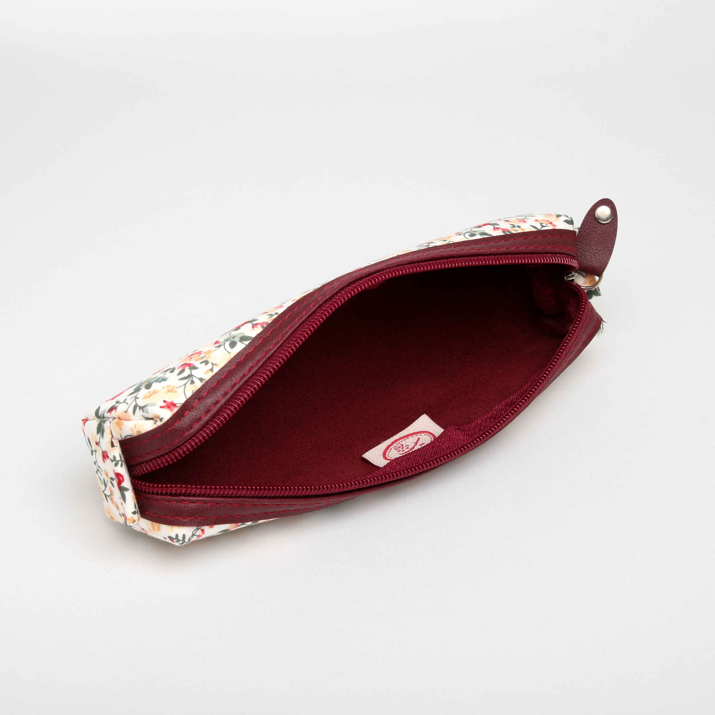 Trousse à crayons zippée design floral pour l’école et le bureau