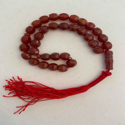 Chapelet islamique en agate “Hadi” avec 33 perles