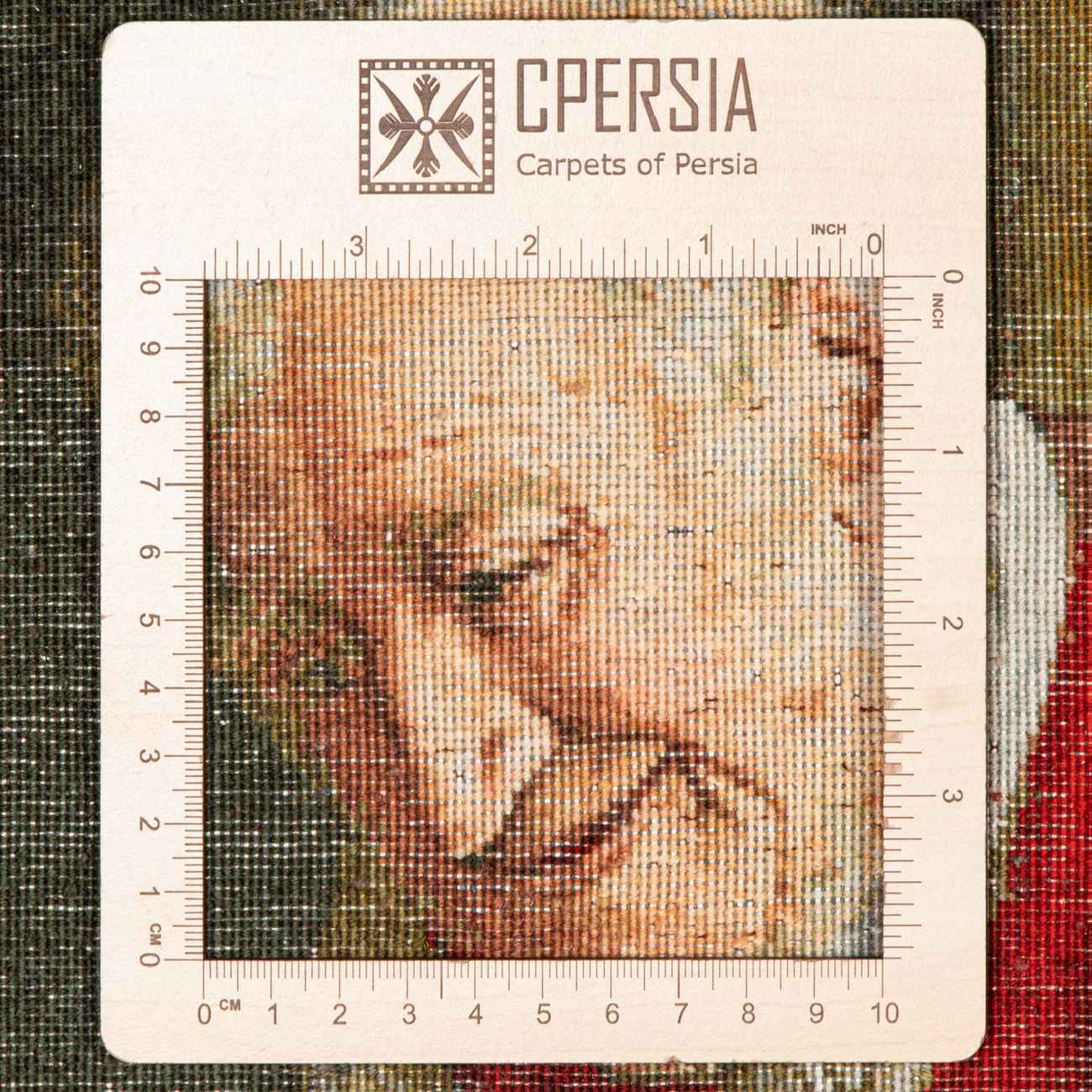 Tapis persan figuratif noué à la main de Tabriz représentant L’animal préféré par Charles Spencelayh