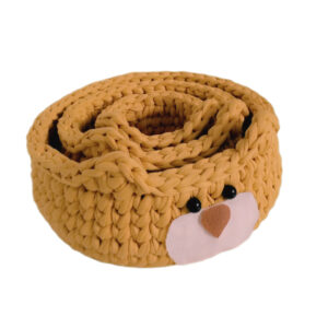 Panier de rangement en crochet modèle Bear, ensemble de 3
