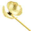 Cuillère de service à noix en laiton motif orchidées