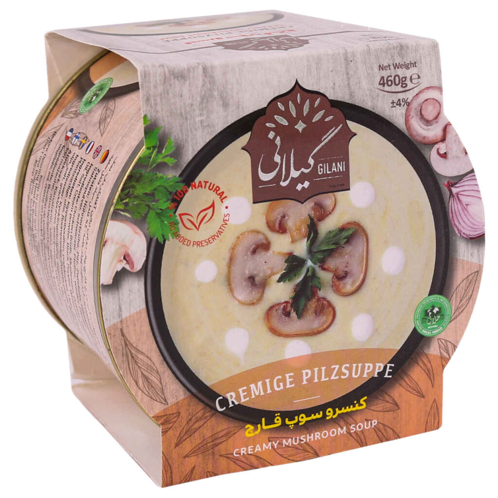Soupe crémeuse aux champignons Gilani, 460g (paquet de 3)