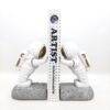 Serre-livres sculpture en polyester design astronaute – ludique pour espaces jeunes