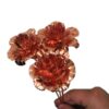 Fleur en Cuivre Rose Artisanale pour Décoration de Maison – Design Artistique Floral (x10)