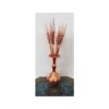Fleur en Cuivre Décorative Blé – Artisanale avec Design Épi pour Art Floral Décoratif (5x)