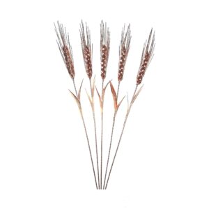 Fleur en Cuivre Décorative Blé – Artisanale avec Design Épi pour Art Floral Décoratif