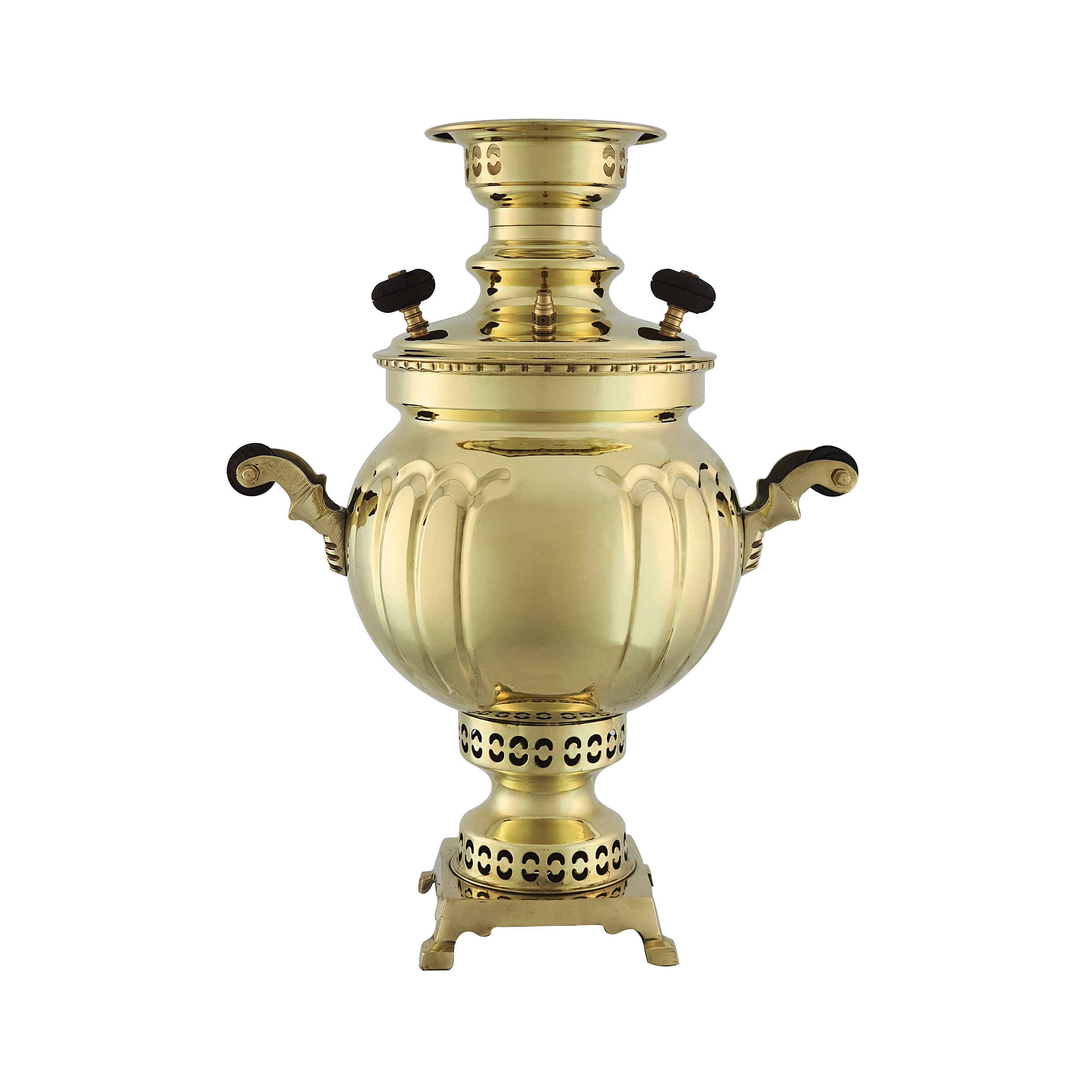 Samovar en laiton persan décoratif pour thé à charbon, 3,5 litres