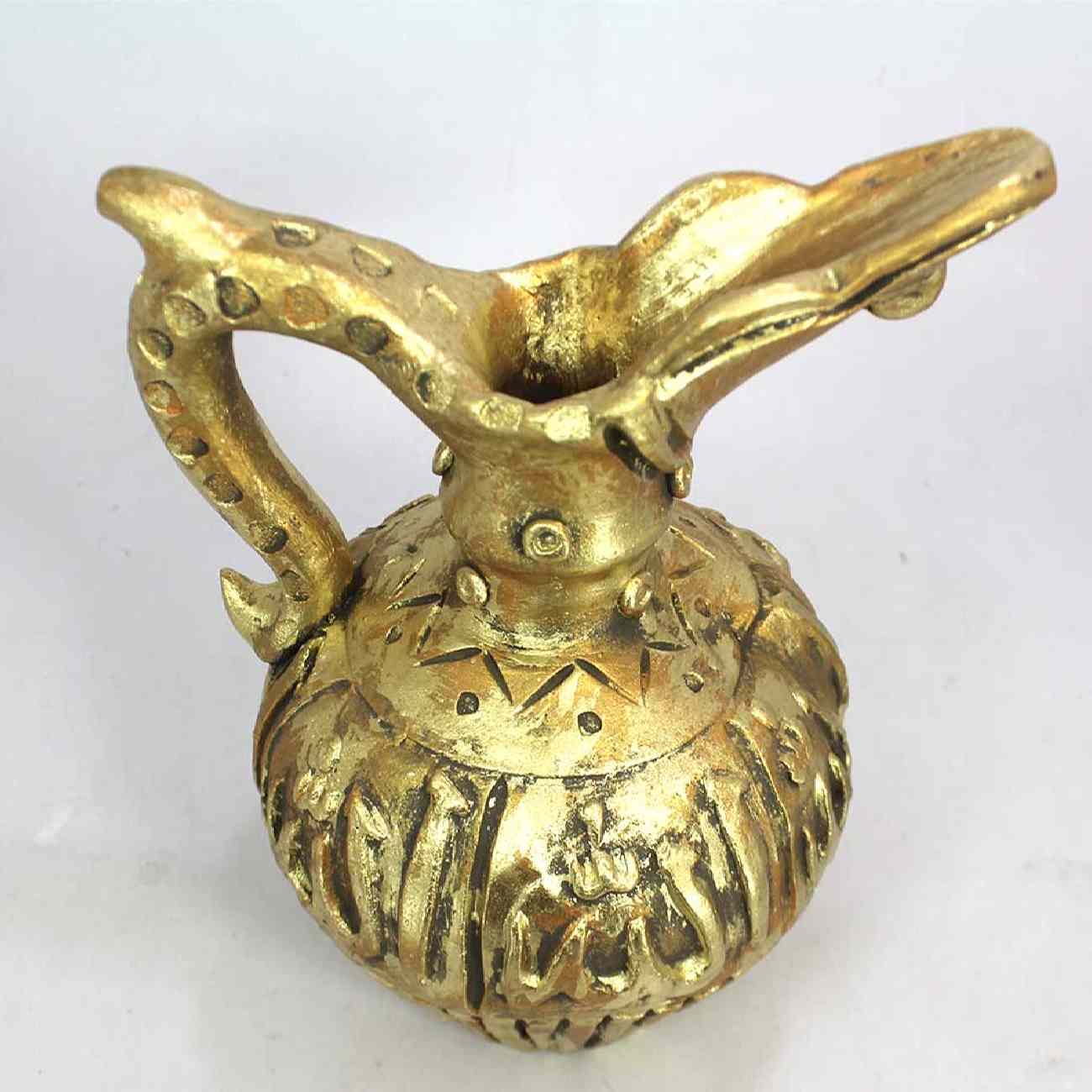 Pichet Décoratif en Céramique Fait Main avec Motif Allah