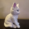 Figurine décorative de chaton assis - Sculpture de chat mignon