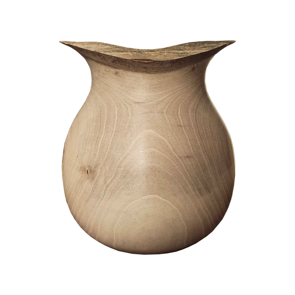 Vases décoratifs artisanaux en bois massif naturel