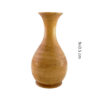 Vases miniatures en bois massif naturel faits main, style rustique – Lot de 2.