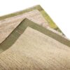 Tapis en laine Gabbeh persan authentique tissé à la main avec bordure crème