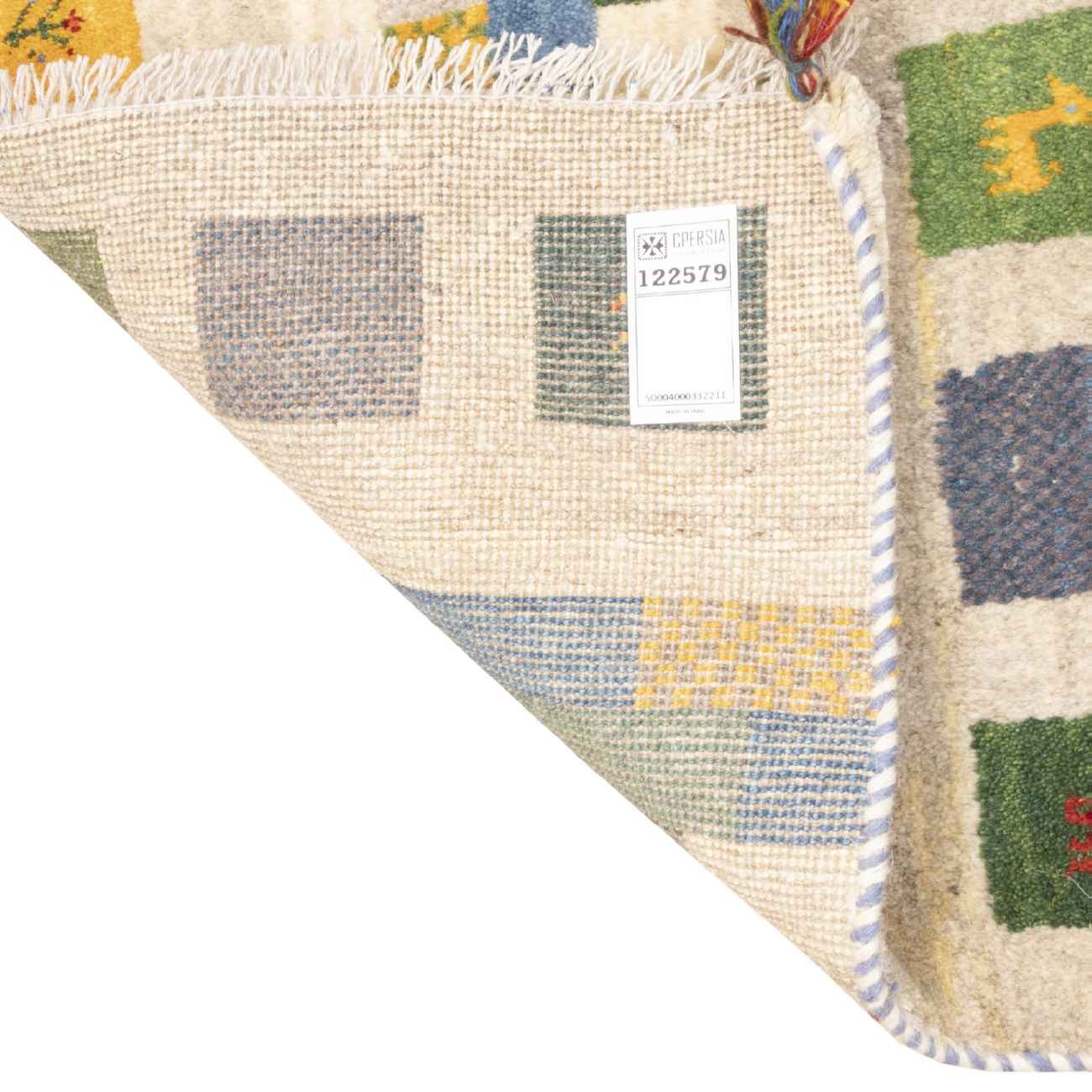 Tapis en laine Gabbeh persan tissé à la main en Fars