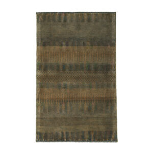 Tapis en laine Gabbeh persan tissé à la main en Fars vert sauge