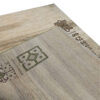 Tapis en laine Gabbeh persan authentique tissé à la main géométrique crème