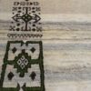 Tapis en laine Gabbeh persan authentique tissé à la main géométrique crème
