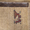 Tapis en laine Gabbeh persan tissé à la main en Fars crème