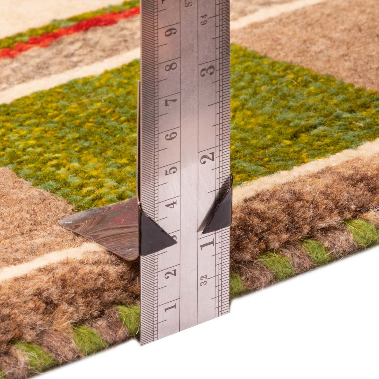 Tapis en laine Gabbeh persan tissé à la main en Fars avec motifs animaliers