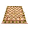 Tapis en laine Gabbeh persan tissé à la main en Fars avec motifs animaliers