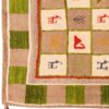 Tapis en laine Gabbeh persan tissé à la main en Fars avec motifs animaliers